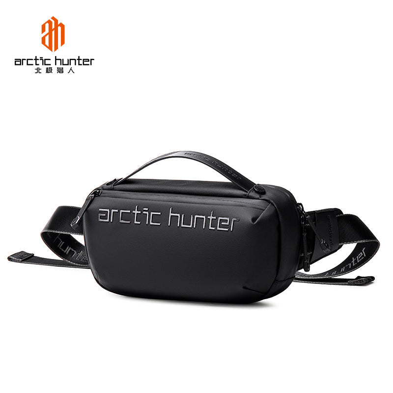 Arctic Hunter Cross Body Travel Sling Bag Water Resistant Anti-Theft Tough Men Series Unisex Messenger Shoulder bag, Y00020 Black