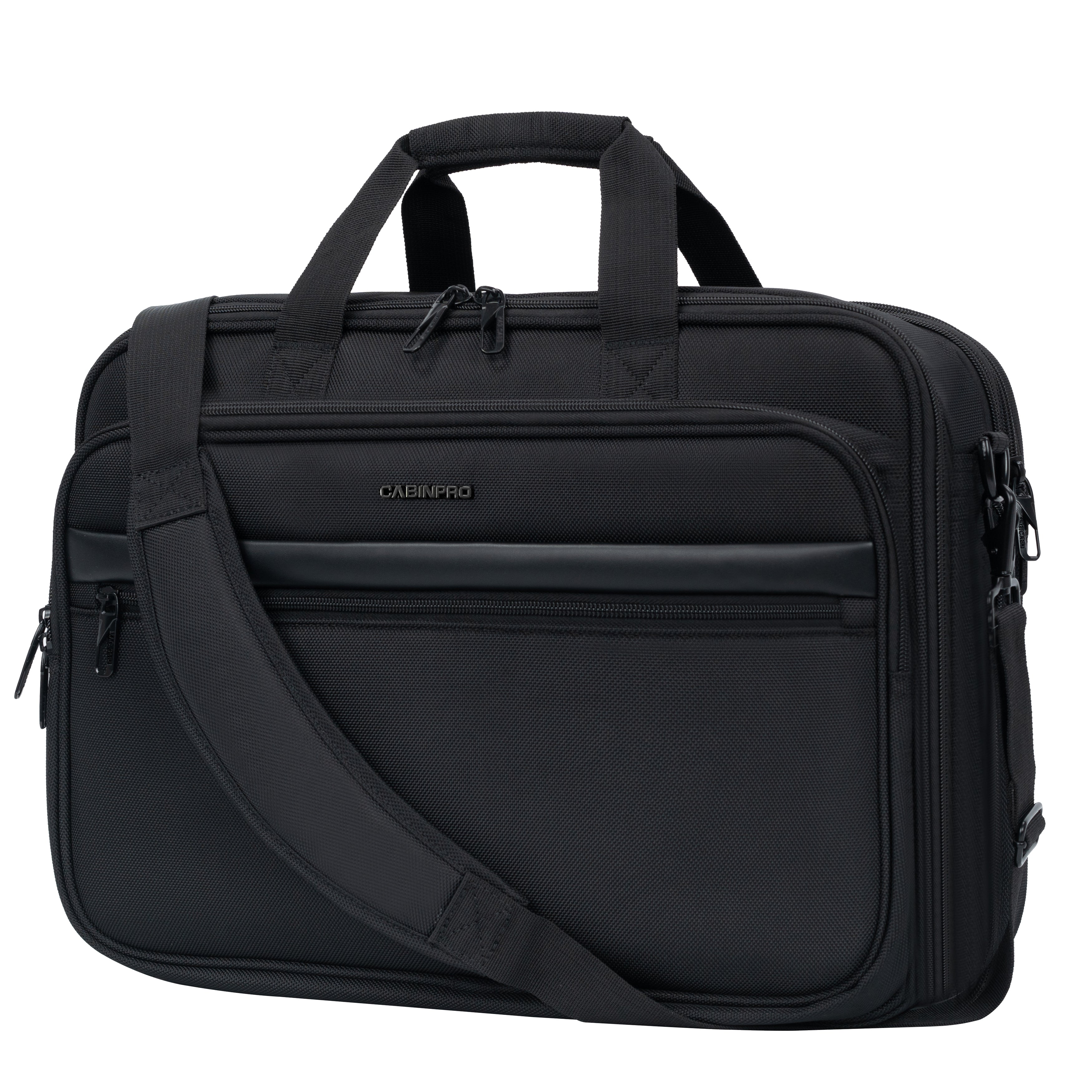 Cabinpro Premium Laptop Briefcase Bag Water Resistant Expandable Unisex Shoulder Business Bag with Adjustable Shoulder Strap for Men and Women, CP011