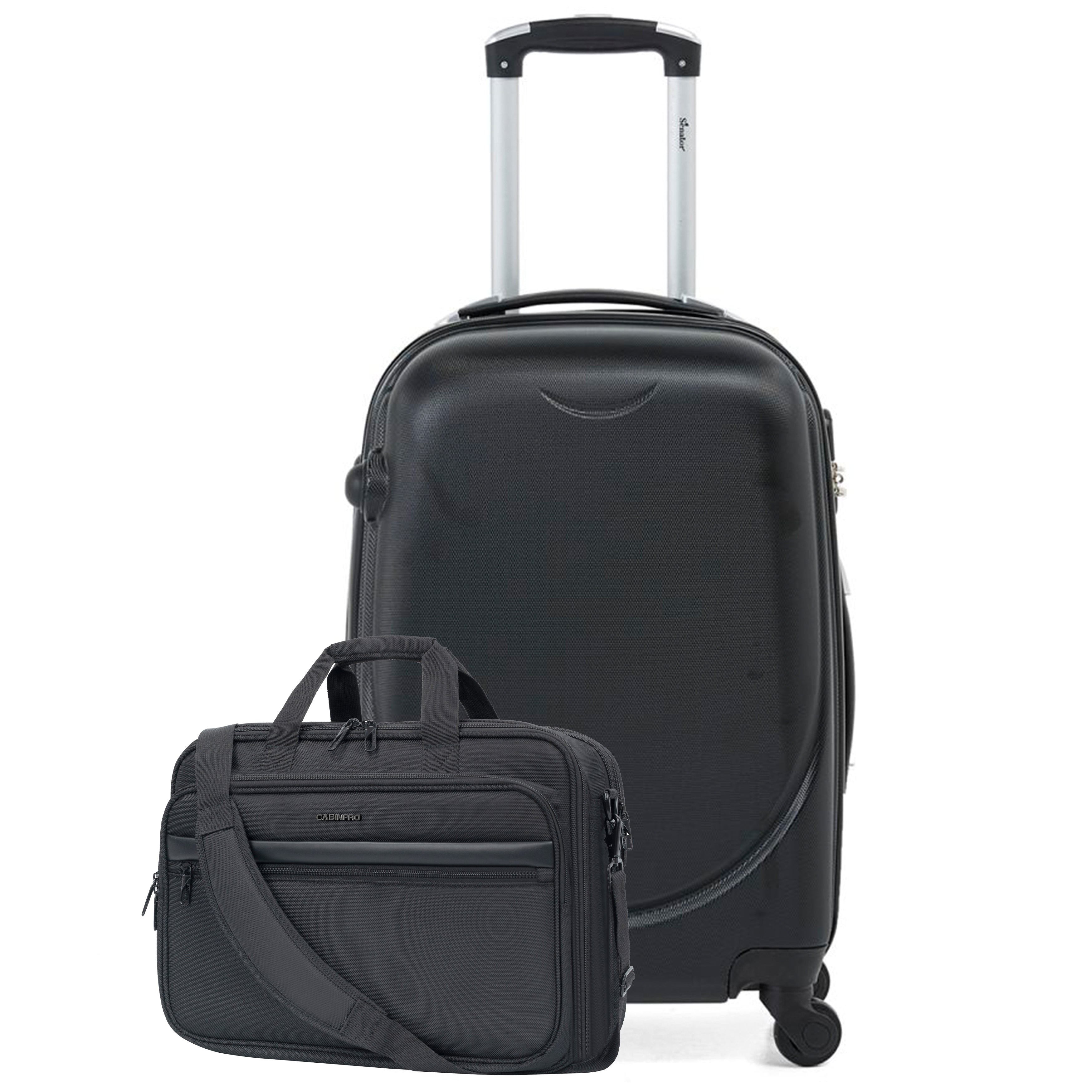 TROLLEY BAG AND LAPTOP BAG COMBO - KH134-24_BLK-CP011_COMBO